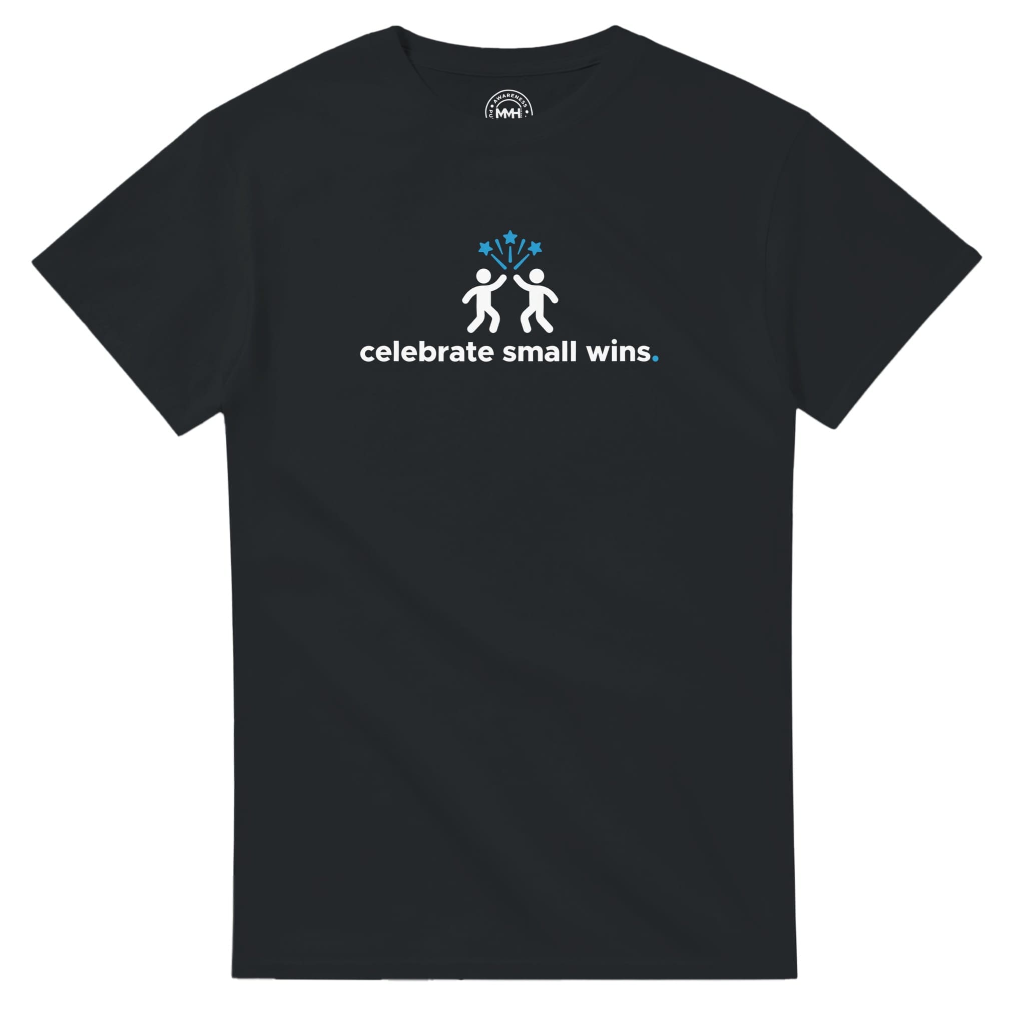 Black T-shirt - "Celebrate Small Wins - Tee" by MMH Statement Apparel