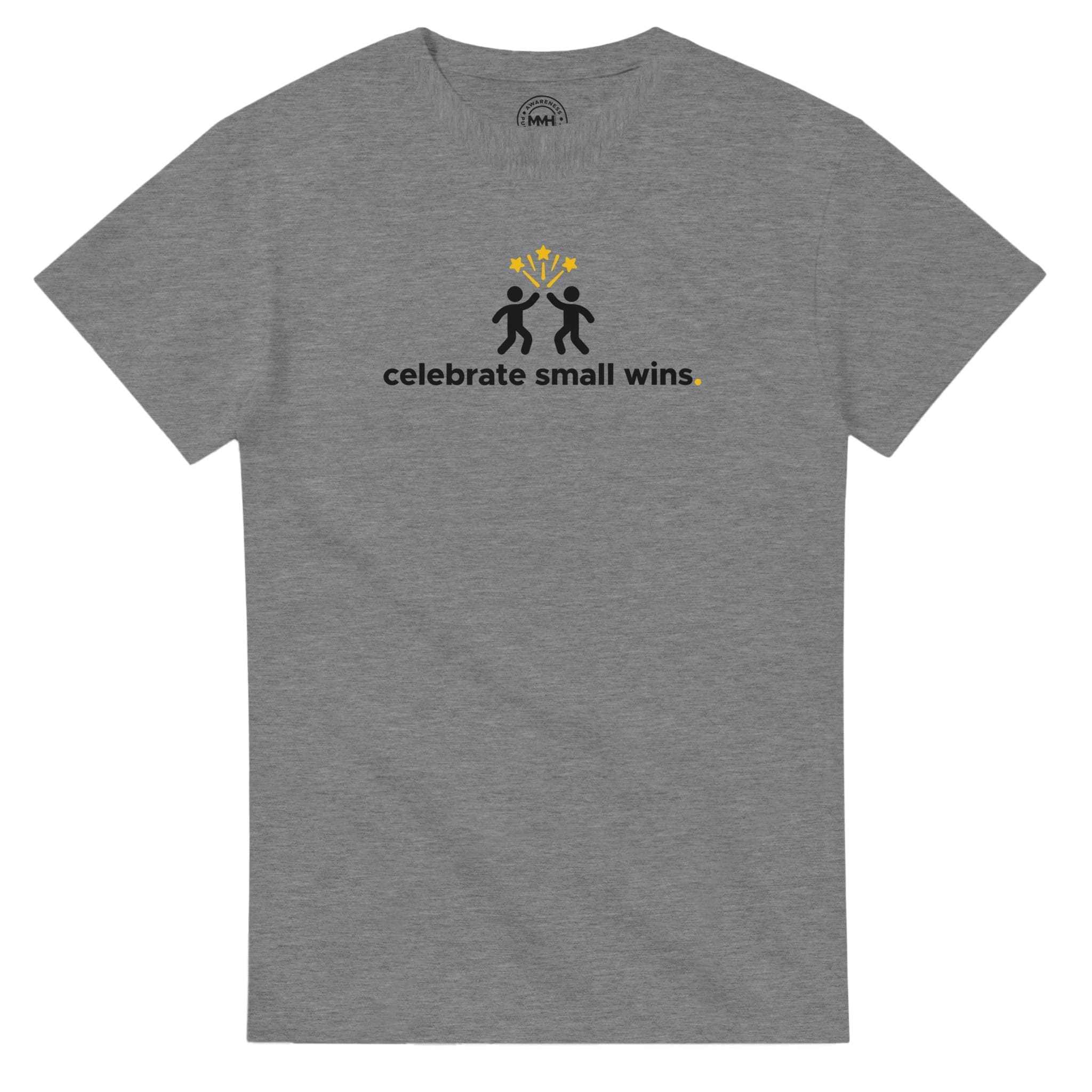 Sport Grey T-shirt - "Celebrate Small Wins - Tee" by MMH Statement Apparel
