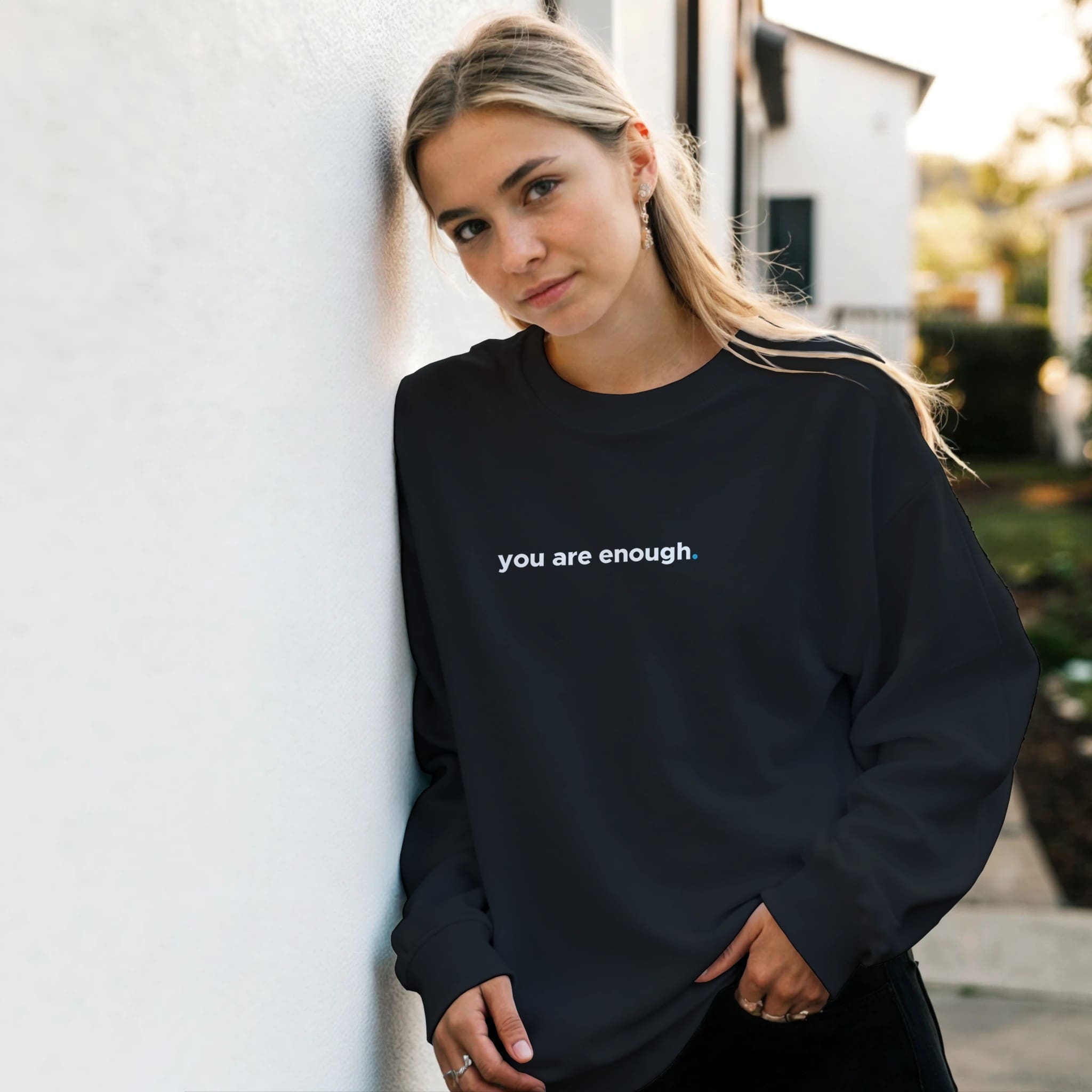 you are enough sweatshirt "You Are Enough - Sweatshirt" Sweatshirt by MMH Statement Apparel
