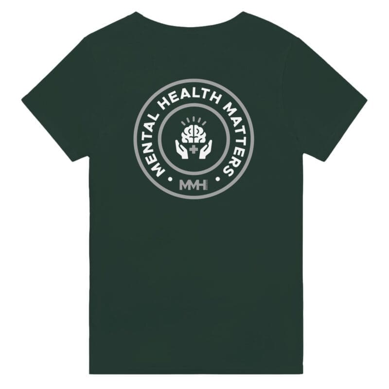 "Mental Health Matters 2.0. Heavyweight Crewneck T-shirt" T-shirt by MMH Statement Apparel
