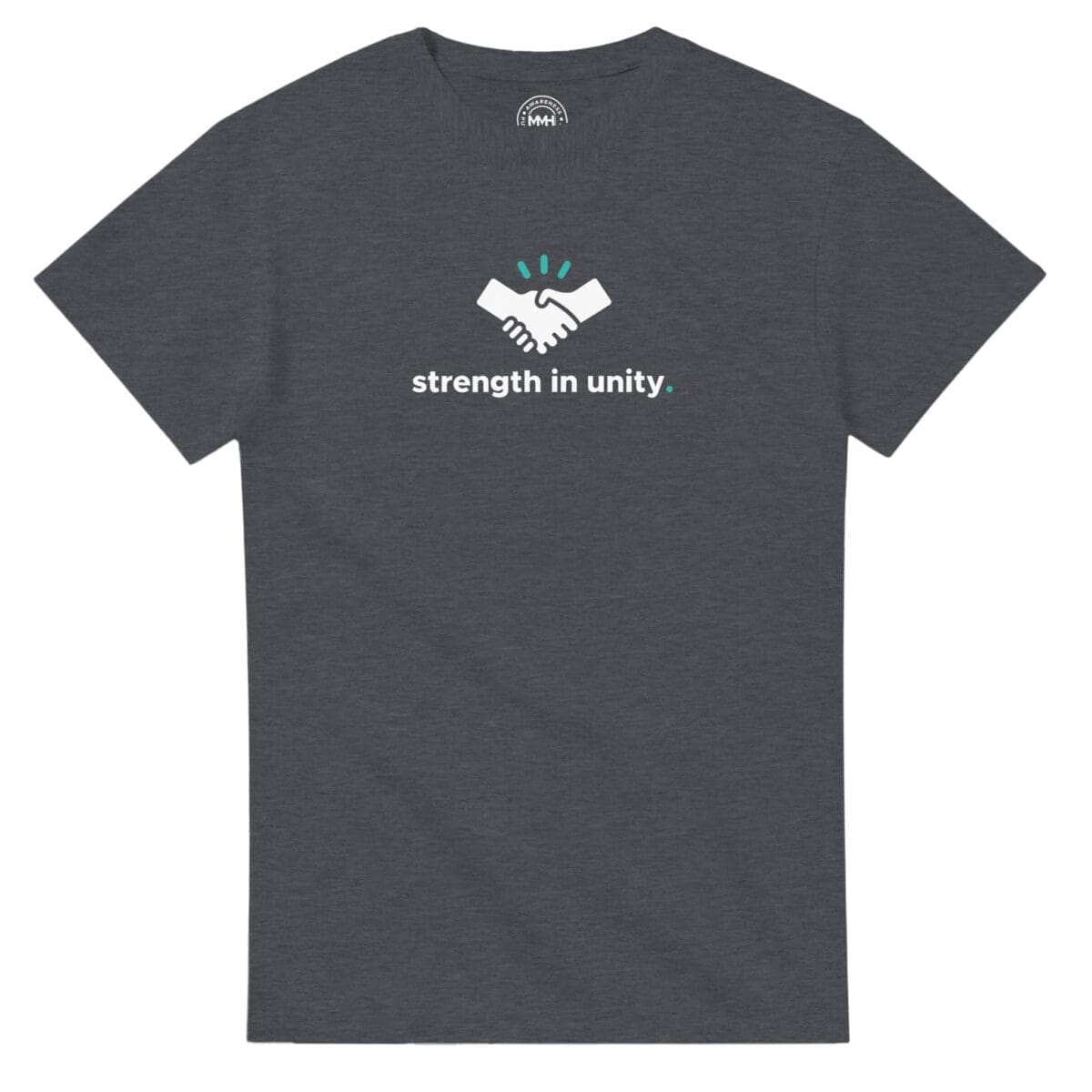 Dark Heather T-shirt - "Strength in Unity - Tee" by MMH Statement Apparel