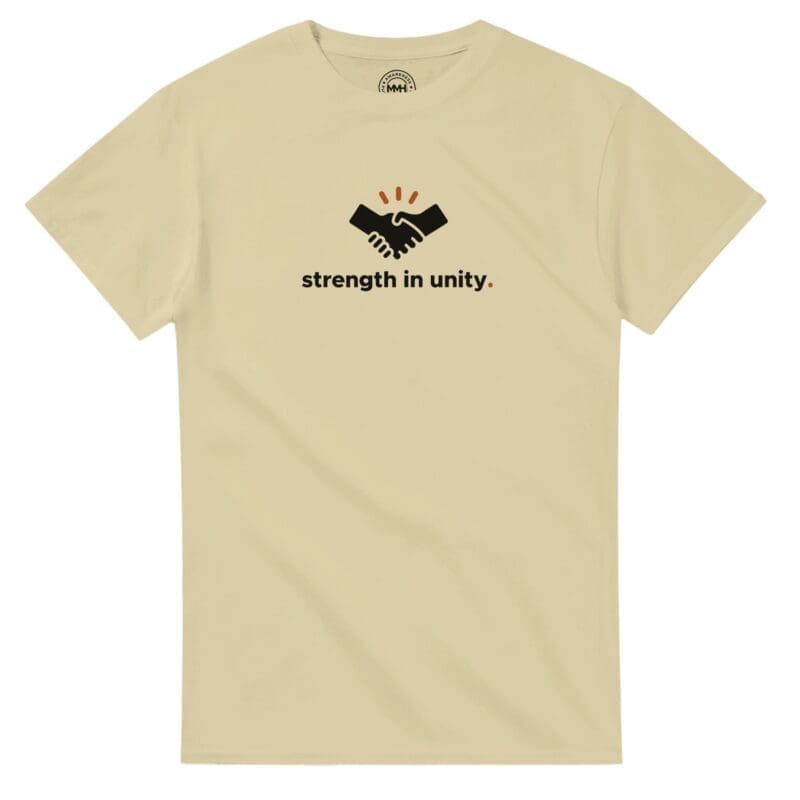 "Strength in Unity. Heavyweight Crewneck T-shirt" T-shirt by MMH Statement Apparel