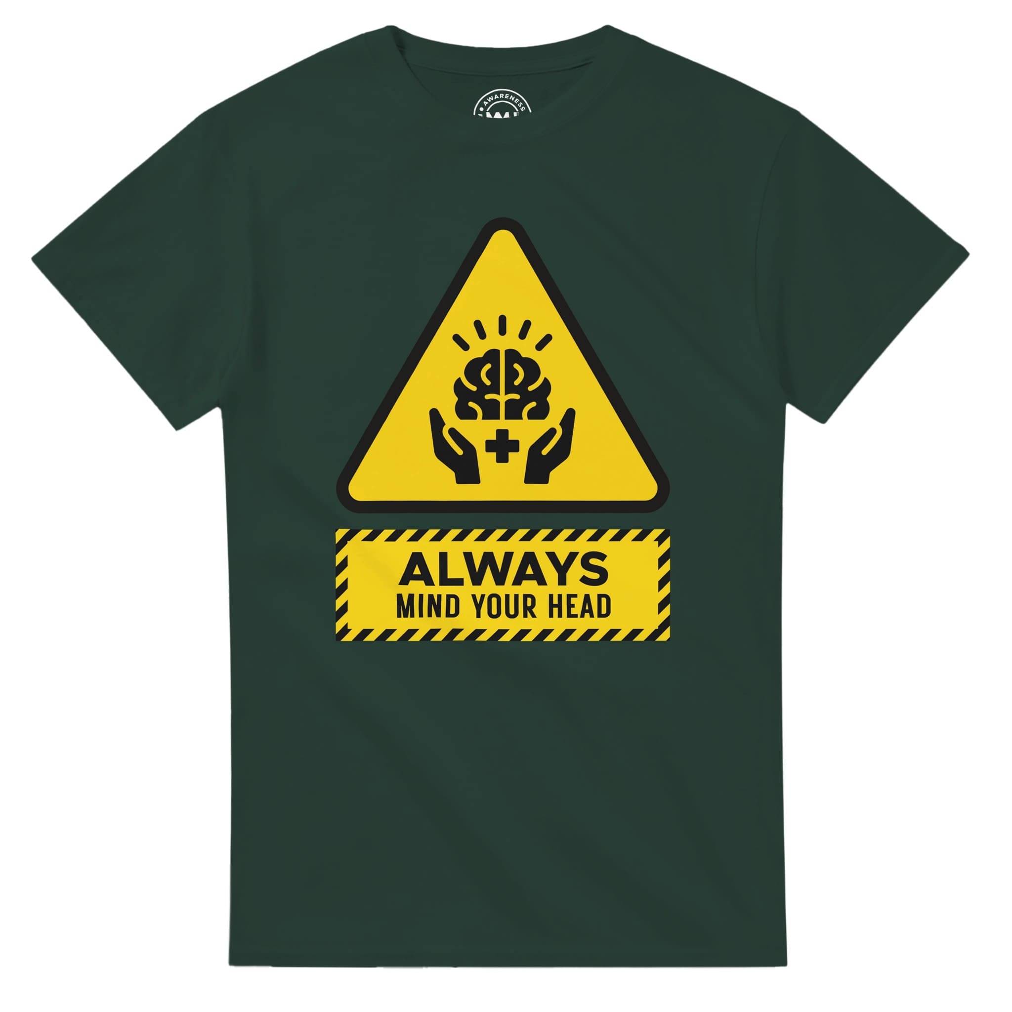 Forest Green T-shirt - "Always Mind Your Head Tee" by MMH Statement Apparel
