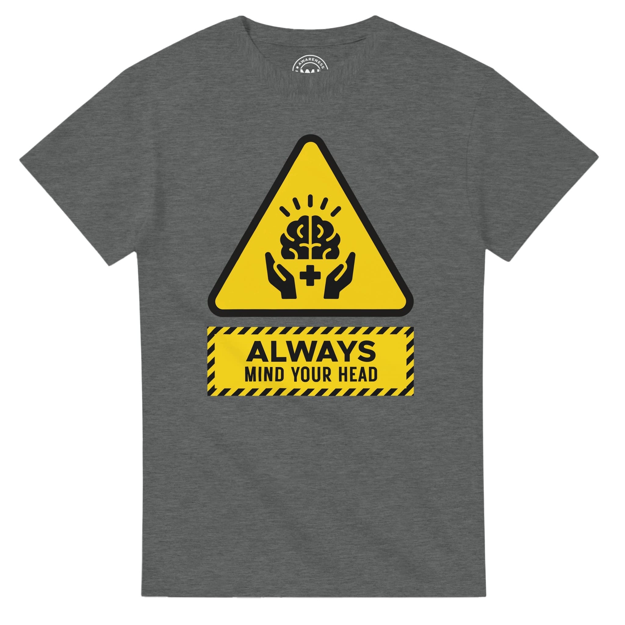 "Always Mind Your Head – Mental Health Awareness Icon T-Shirt" T-shirt by MMH Statement Apparel