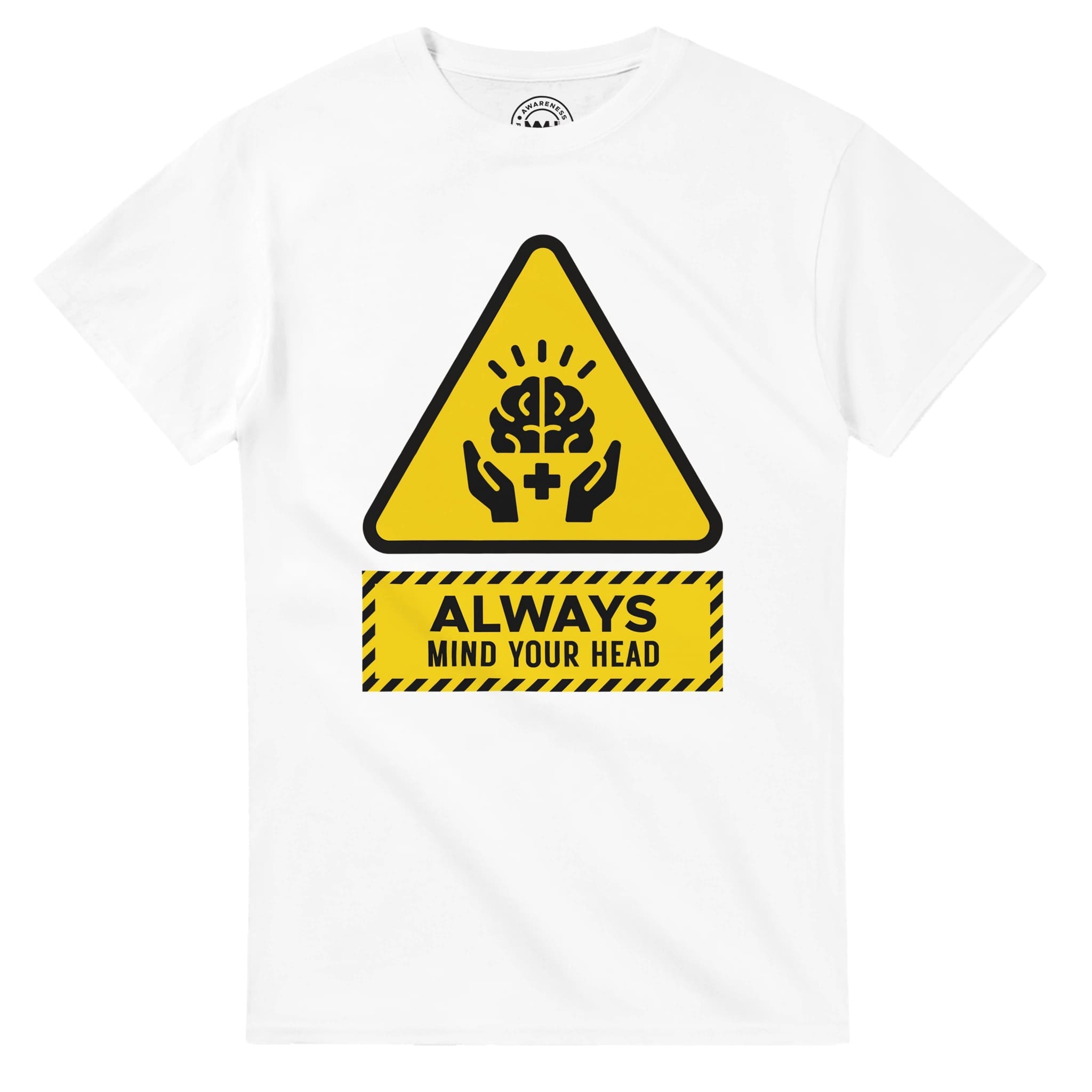 "Always Mind Your Head – Mental Health Awareness Icon T-Shirt" T-shirt by MMH Statement Apparel