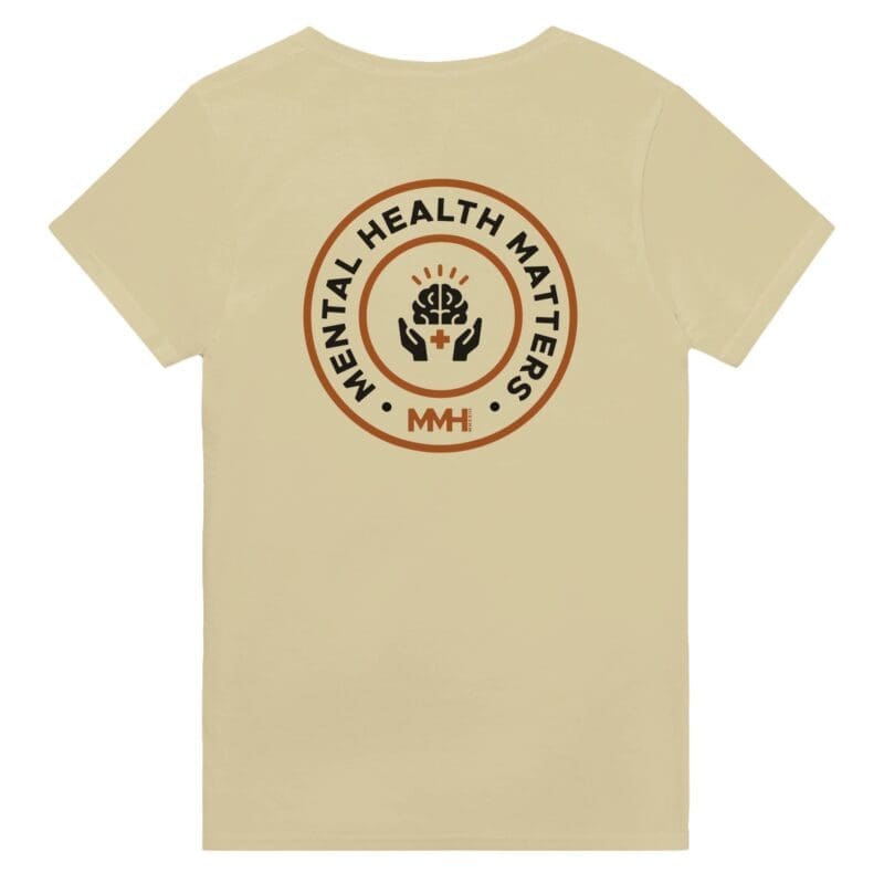 Natural T-shirt - "Mental Health Matters Tee (Back)" by MMH Statement Apparel