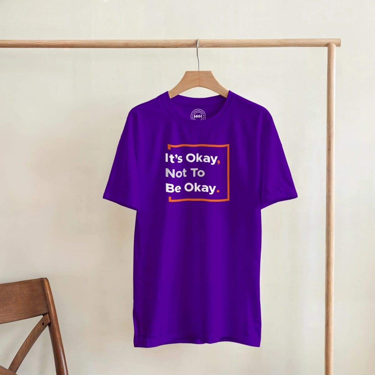 "It’s Okay, Not To Be Okay. T-Shirt - Neon Colours" T-shirt by MMH Statement Apparel