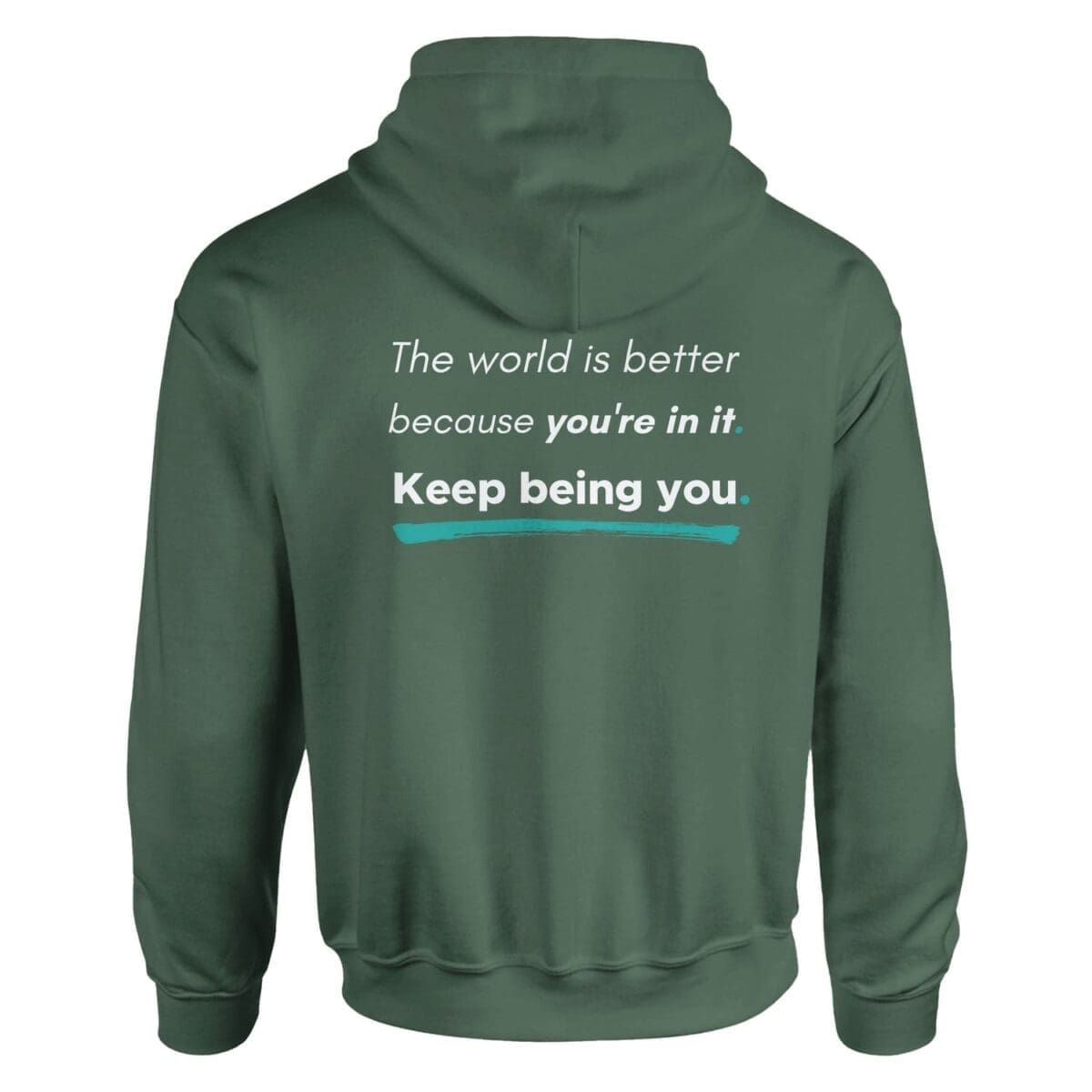 "You Are Enough. Keep Being You. Pullover Hoodie - Calm Colours" Hoodie by MMH Statement Apparel