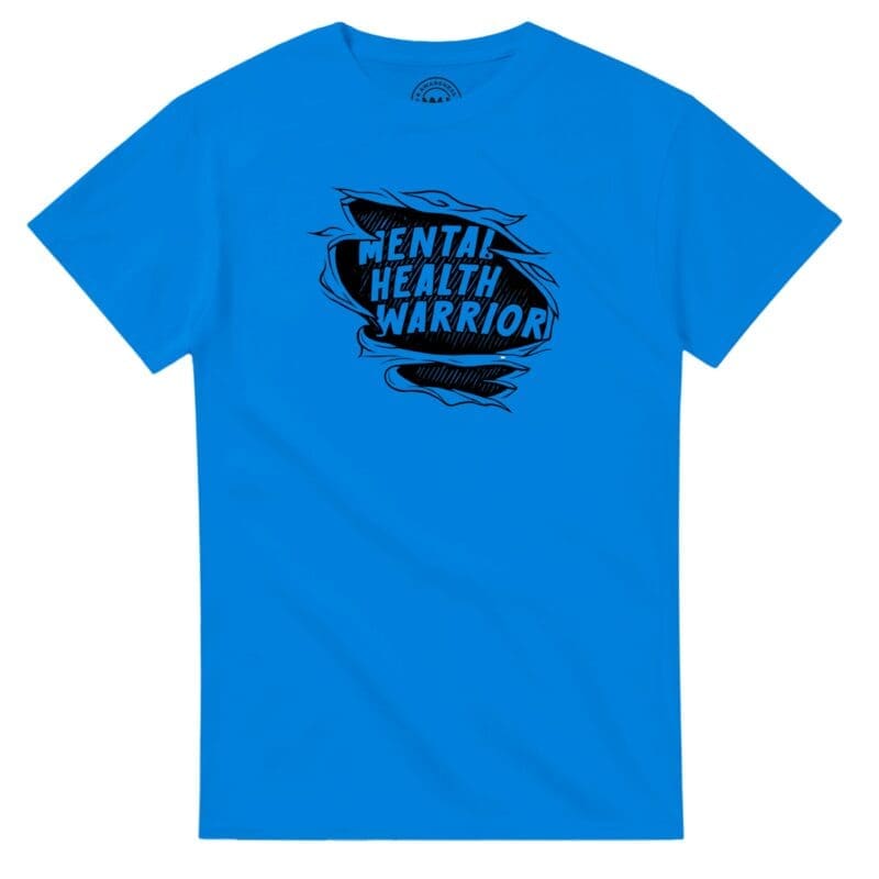 Royal T-shirt - "Mental Health Warrior Tee" by MMH Statement Apparel