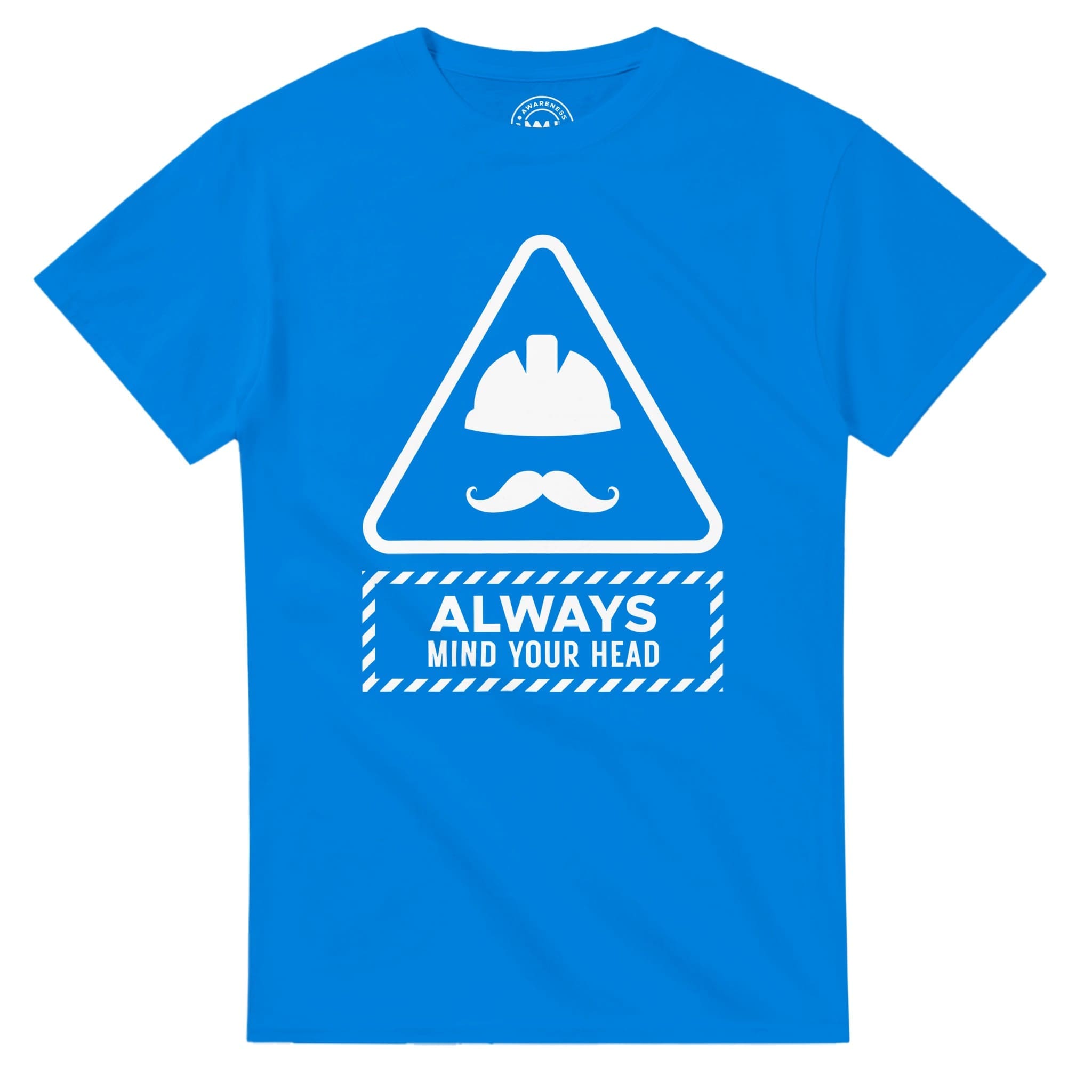 Royal T-shirt - "Always Mind Your Head Tee (Hard Hat)" by MMH Statement Apparel
