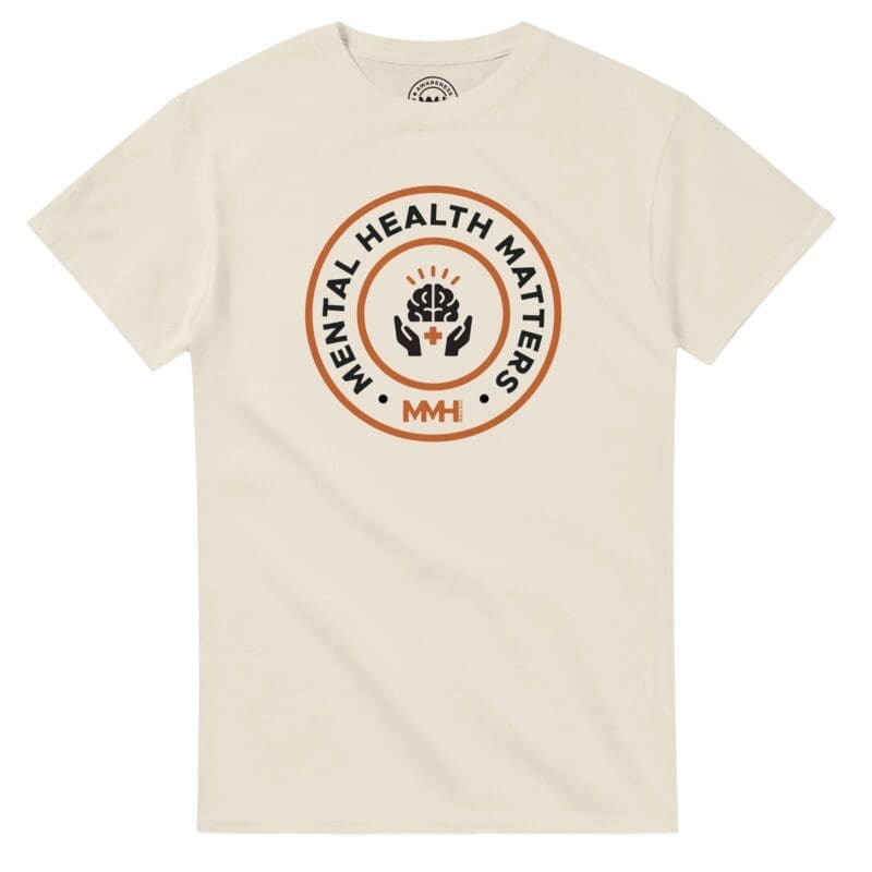 Natural T-shirt - "Mental Health Matters Tee (Classic)" by MMH Statement Apparel