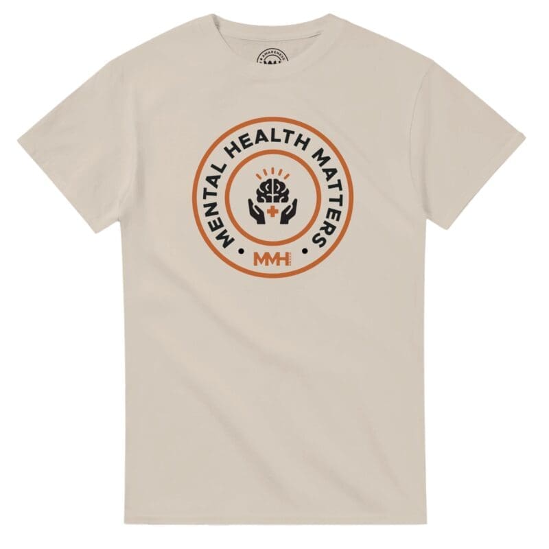 Sand T-shirt - "Mental Health Matters Tee (Calm)" by MMH Statement Apparel