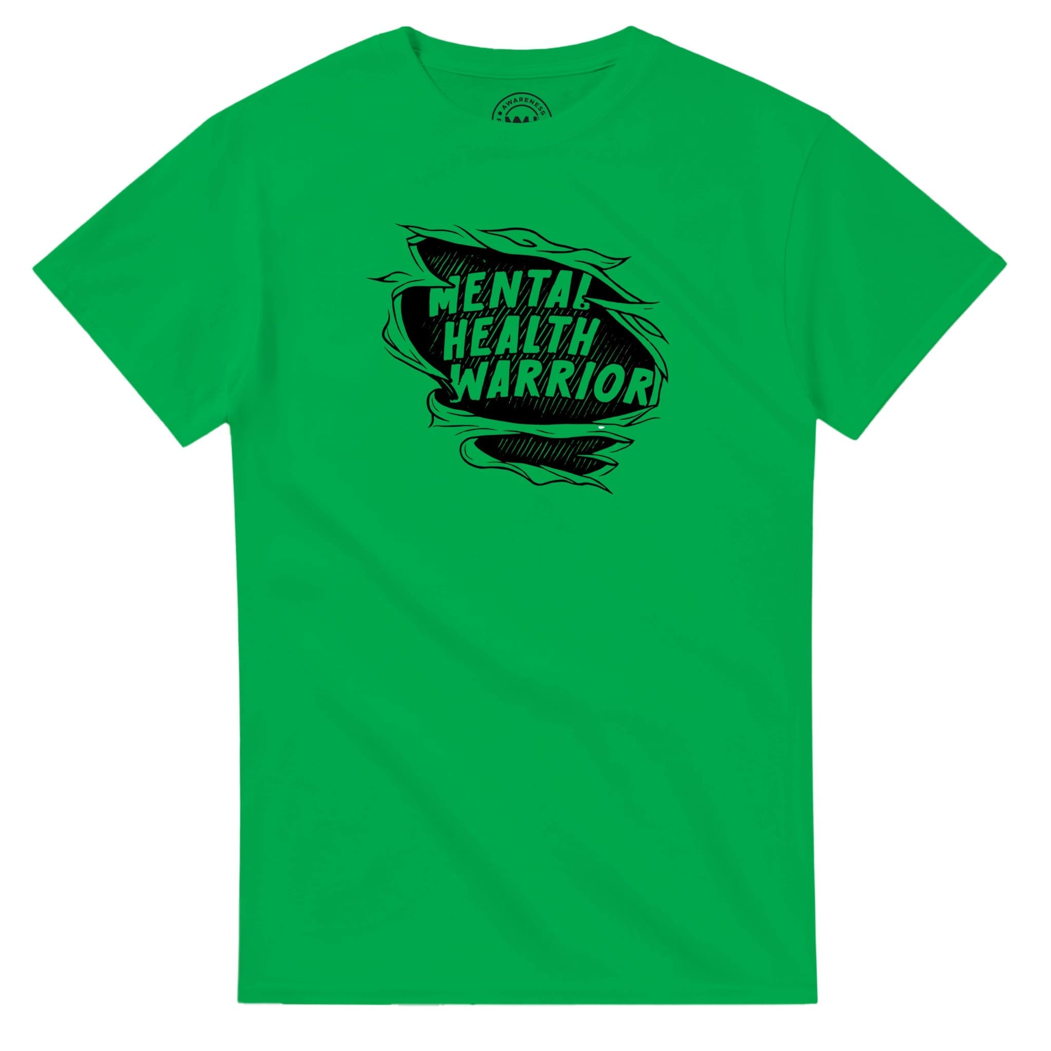 Irish Green T-shirt - "Mental Health Warrior Tee" by MMH Statement Apparel