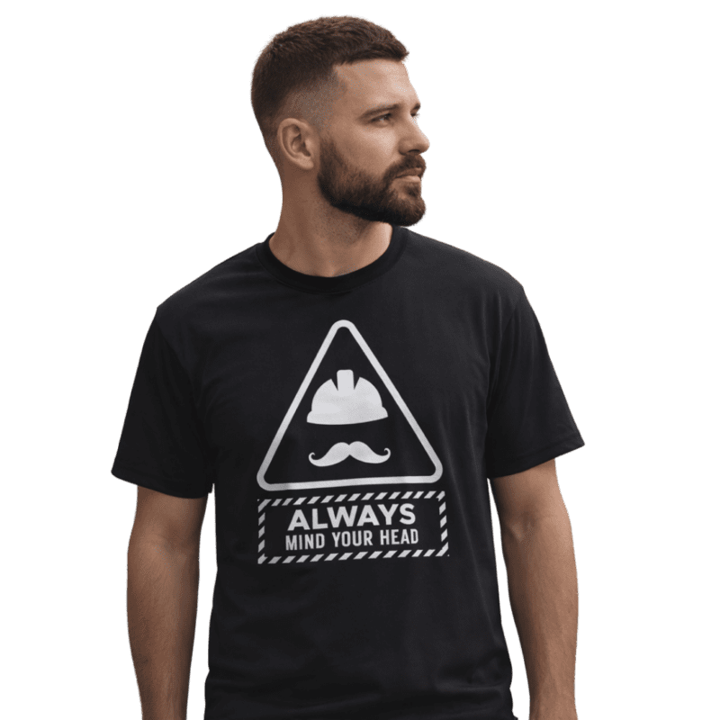 always mind your head tee (hard hat)