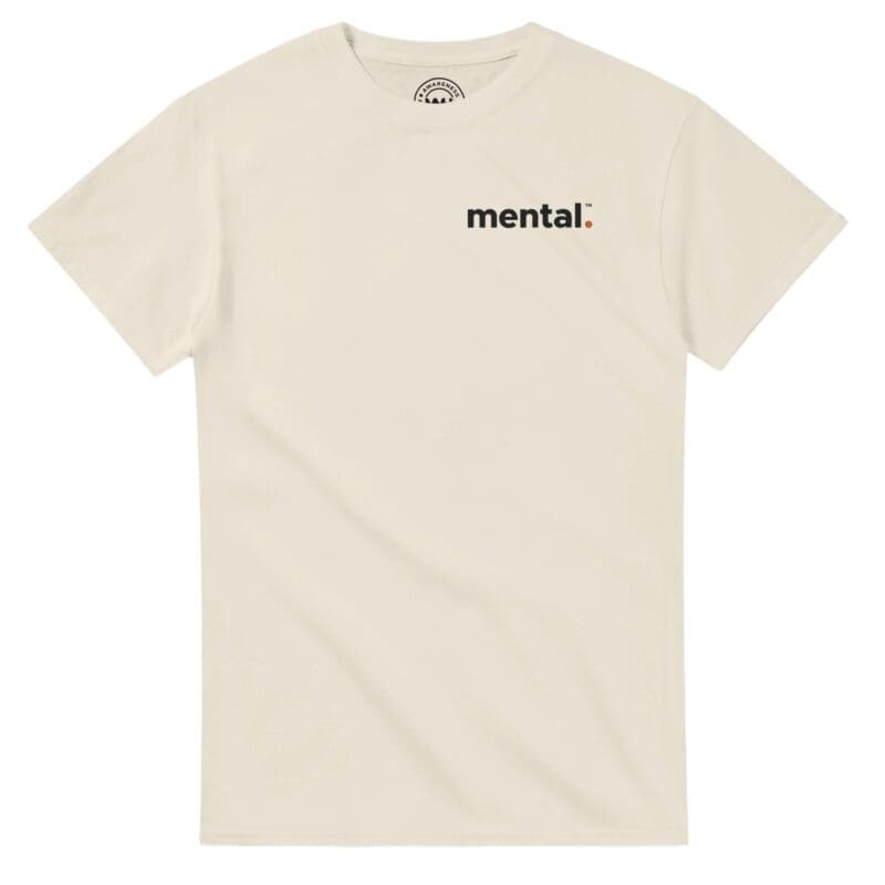 Natural T-shirt - "mental.™ Tee (Classic)" by MMH Statement Apparel