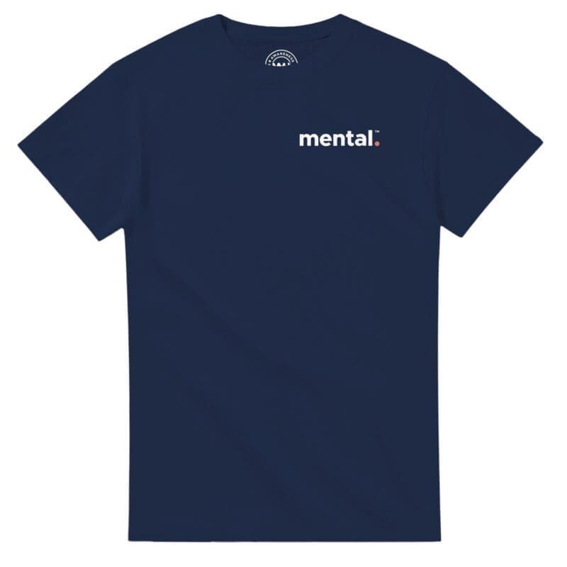 Navy T-shirt - "mental.™ Tee (Classic)" by MMH Statement Apparel