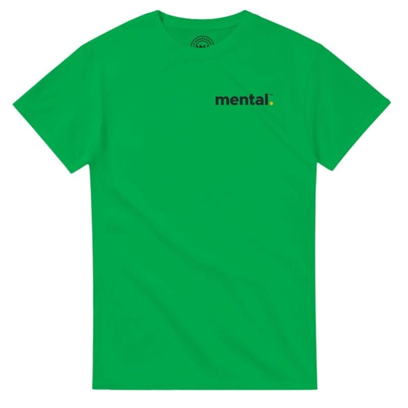 Irish Green T-shirt - "mental.™ Tee (Neon)" by MMH Statement Apparel