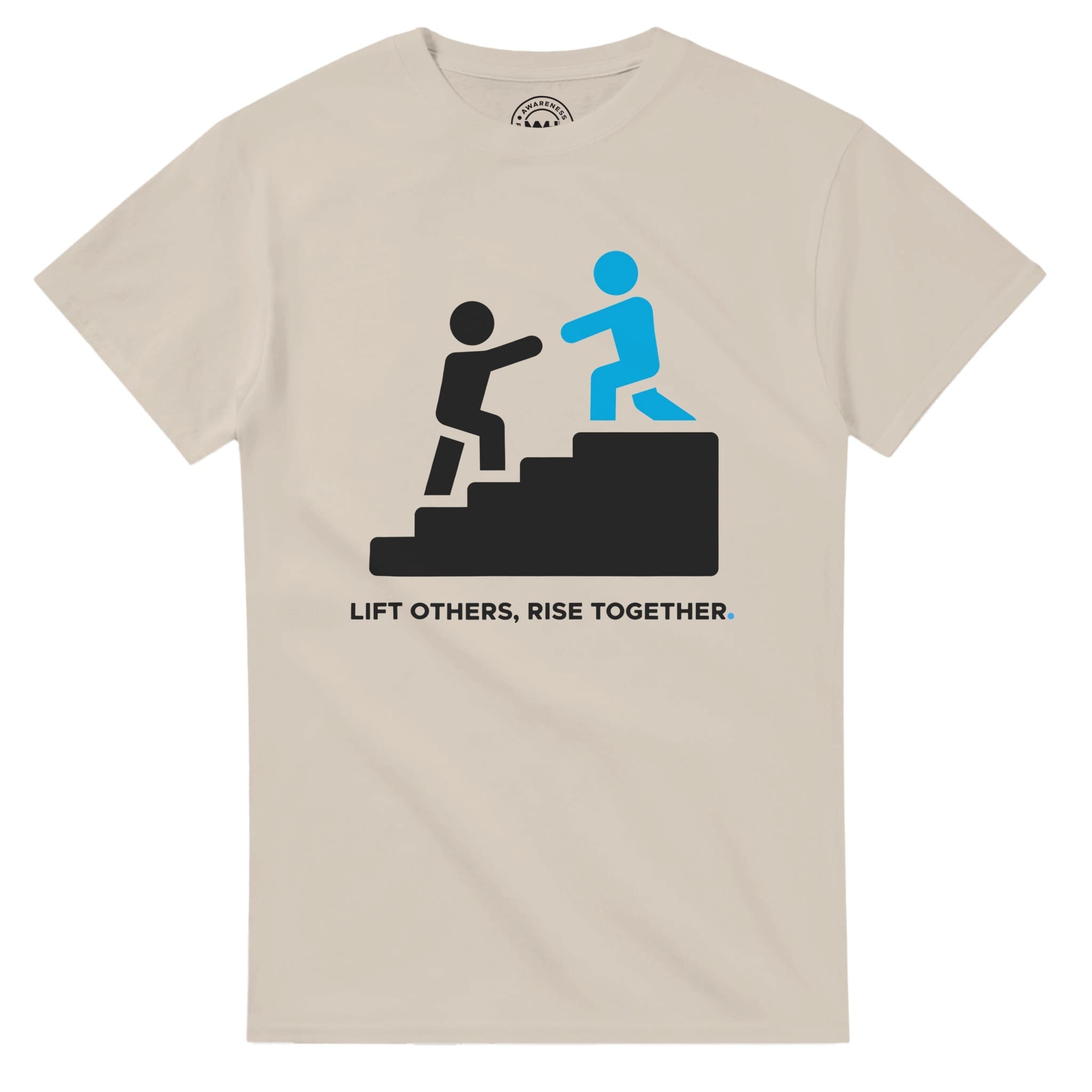Sand T-shirt - "Lift Others, Rise Together ICON Tee" by MMH Statement Apparel