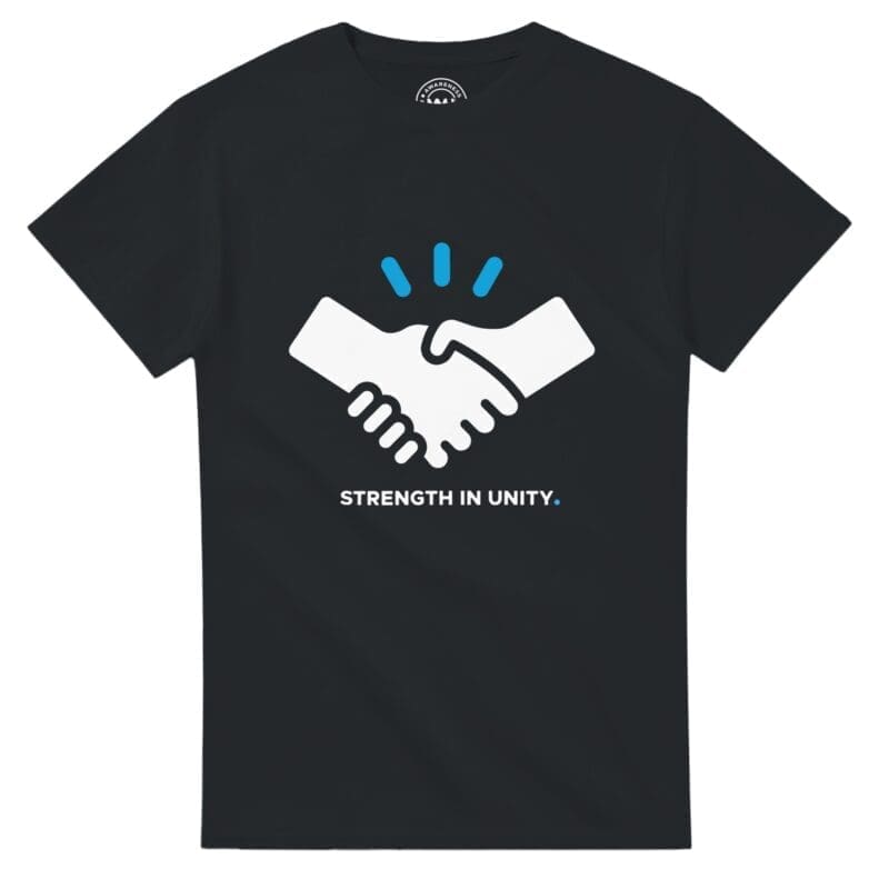Black T-shirt - "Strength in Unity ICON T-Shirt" by MMH Statement Apparel