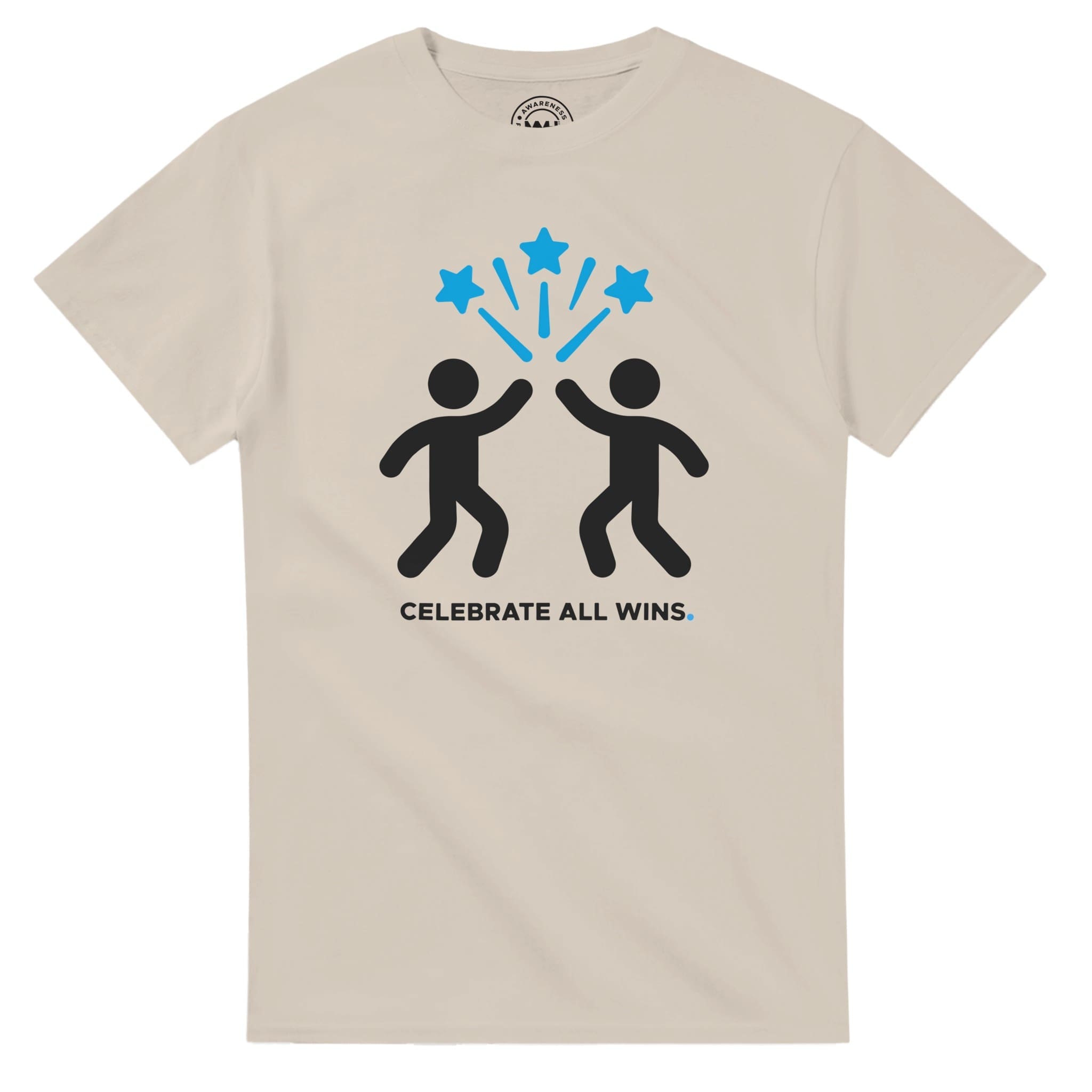 Sand T-shirt - "Celebrate All Wins ICON T-Shirt" by MMH Statement Apparel