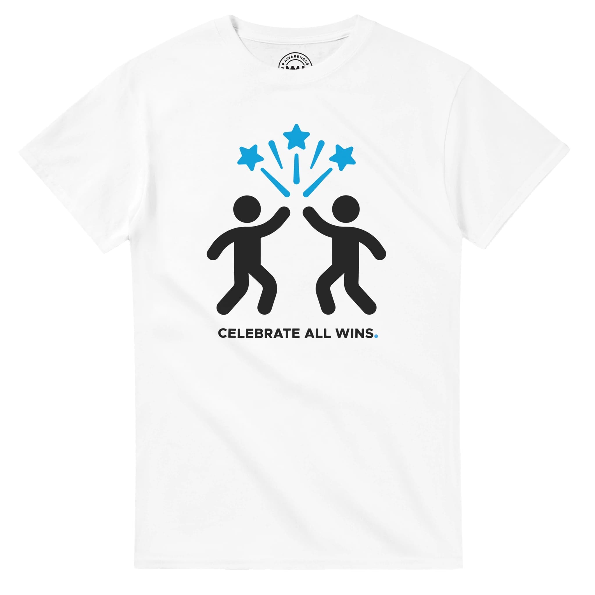 White T-shirt - "Celebrate All Wins ICON T-Shirt" by MMH Statement Apparel