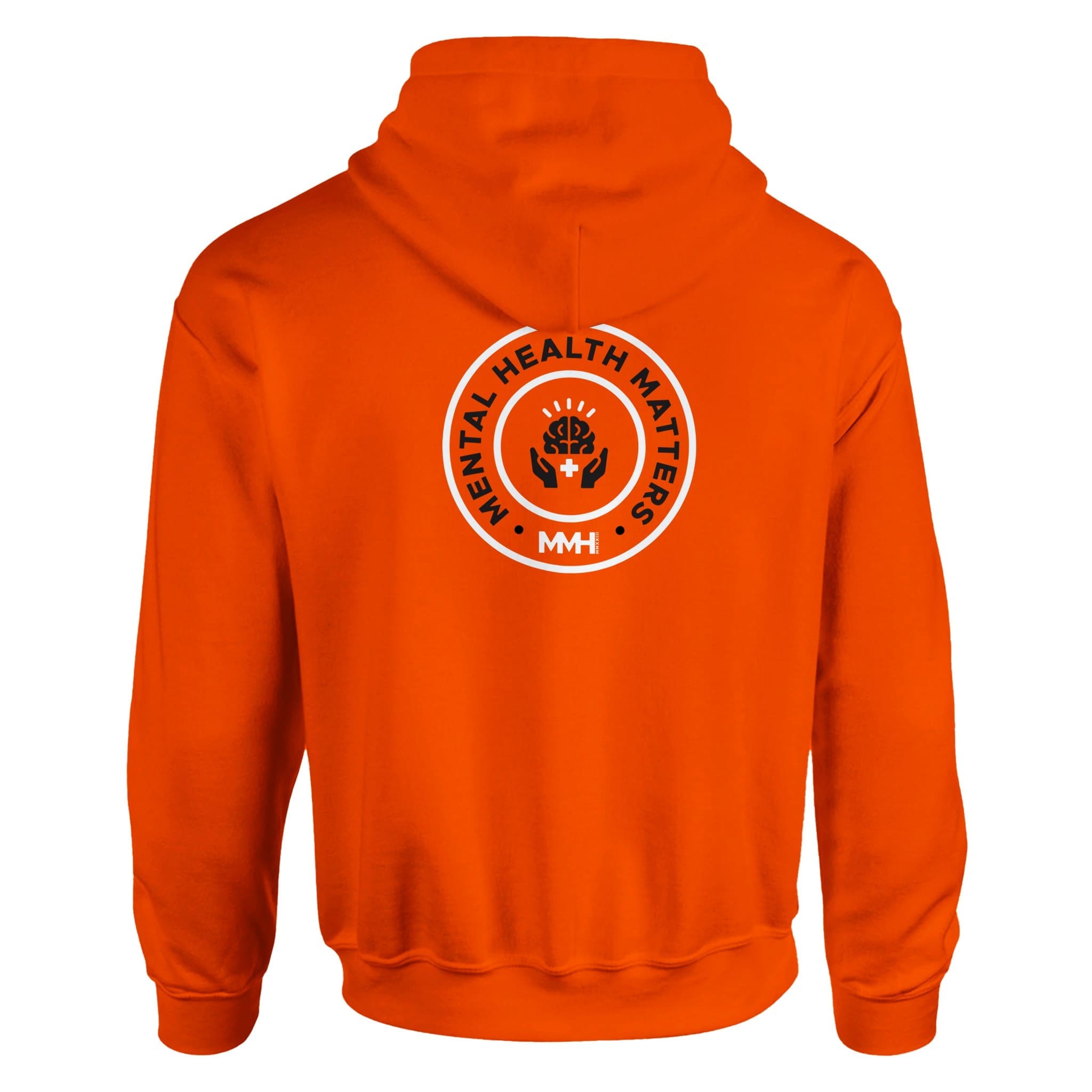 Orange Hoodie - "Mental Health Matters Hoodie" by MMH Statement Apparel