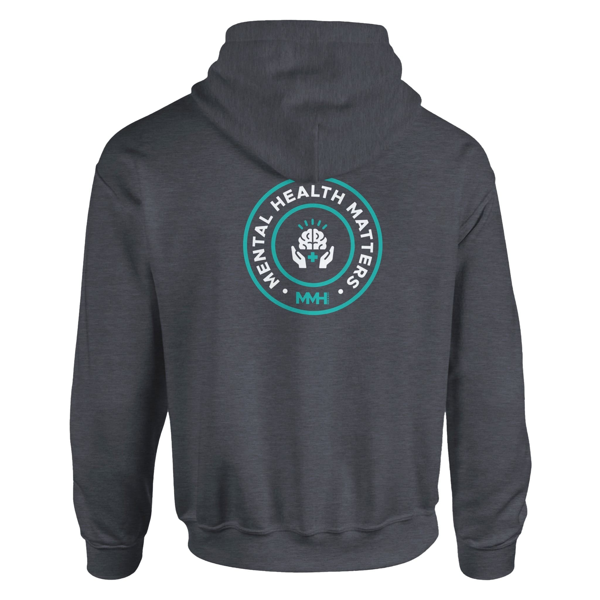 Dark Heather Hoodie - "Mental Health Matters Hoodie" by MMH Statement Apparel