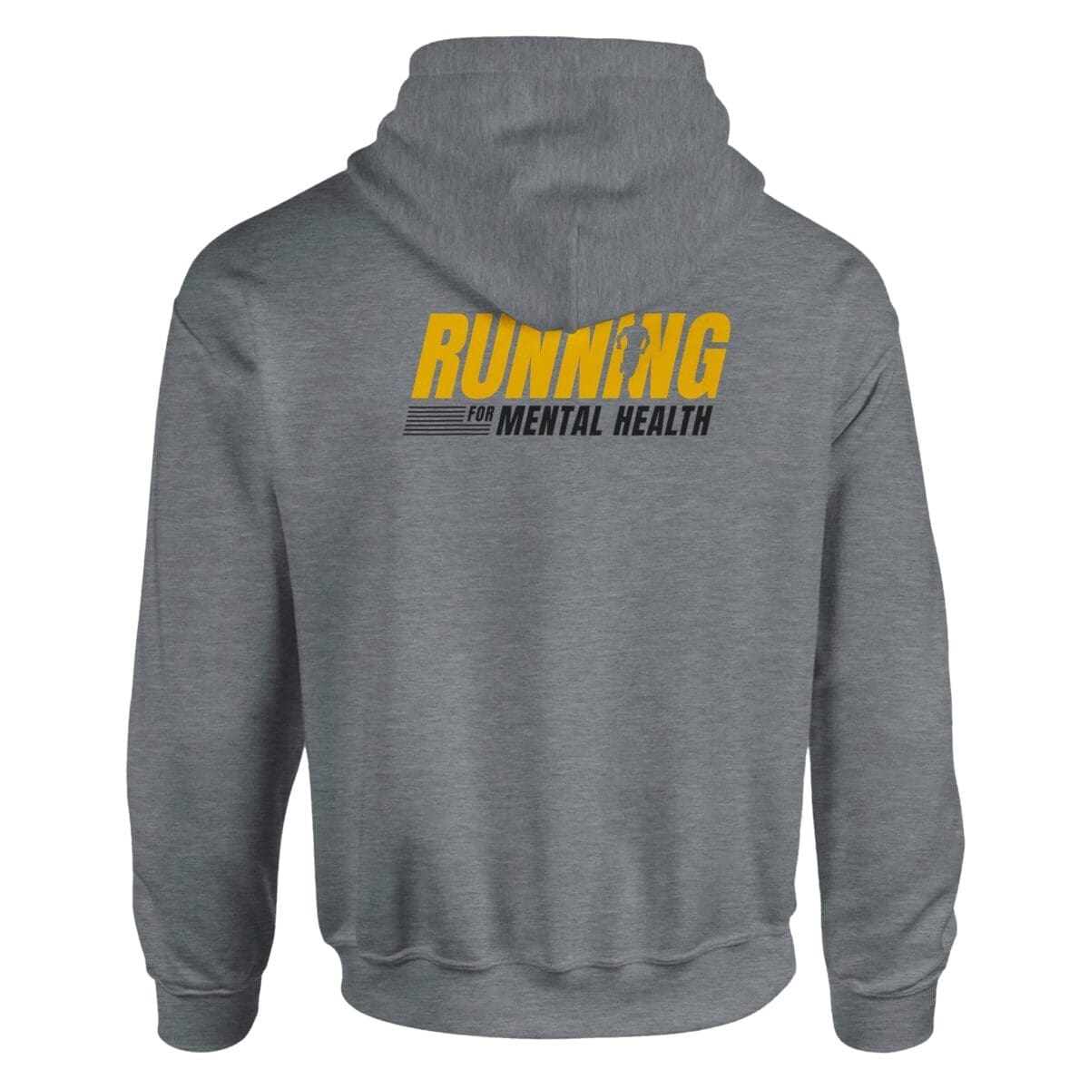Sport Grey Hoodie - "Running For Mental Health - Hoodie" by MMH Statement Apparel