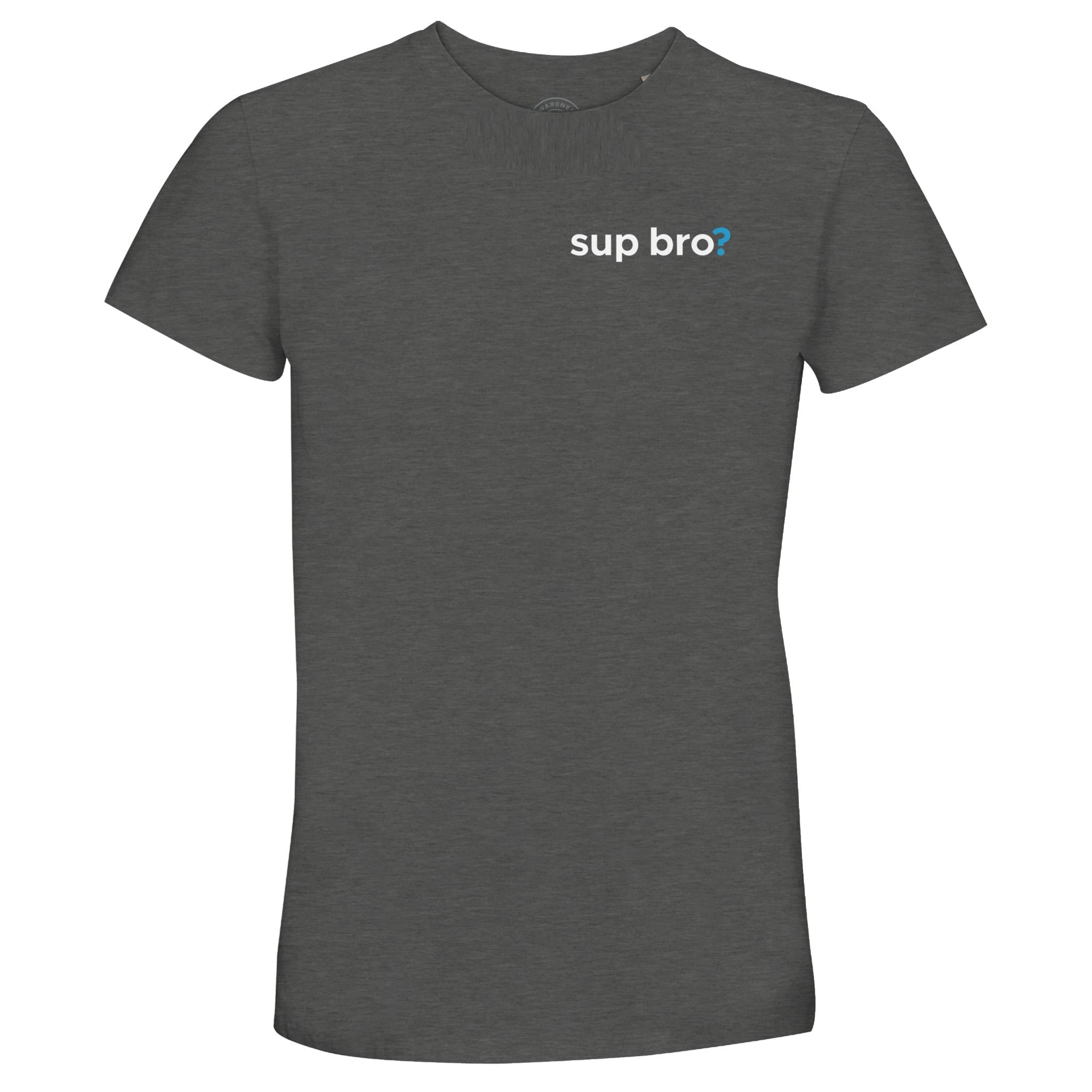 Grey Melange T-shirt - ""Sup Bro?" Recycled T-Shirt" by MMH Statement Apparel