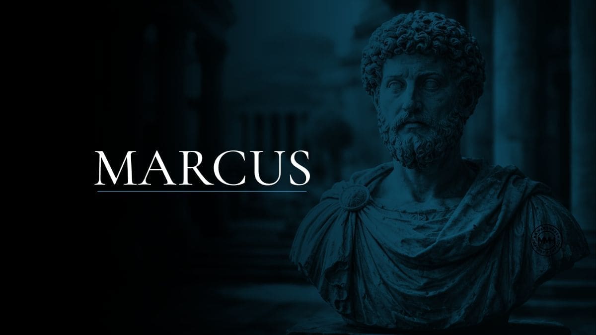 Marcus Aurelius marble statue bust