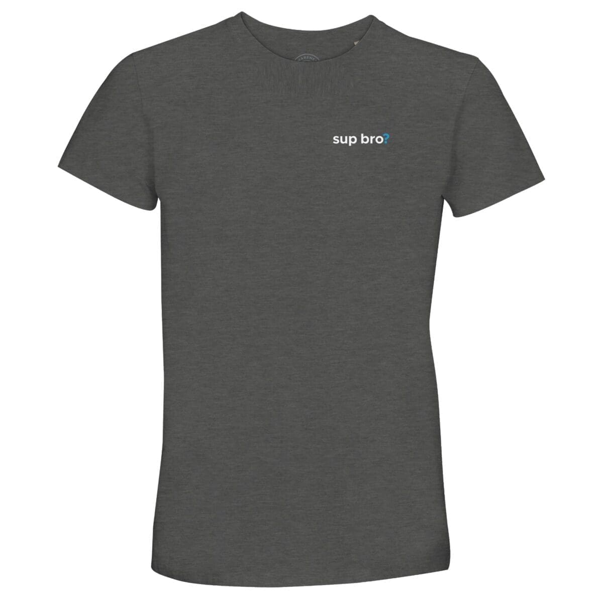 Grey Melange T-shirt - ""Sup Bro?" Recycled T-Shirt" by MMH Statement Apparel