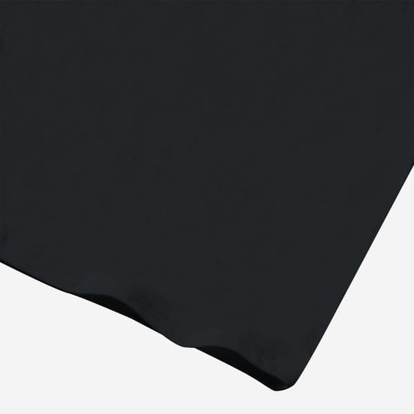 Dark fabric corner on white background
