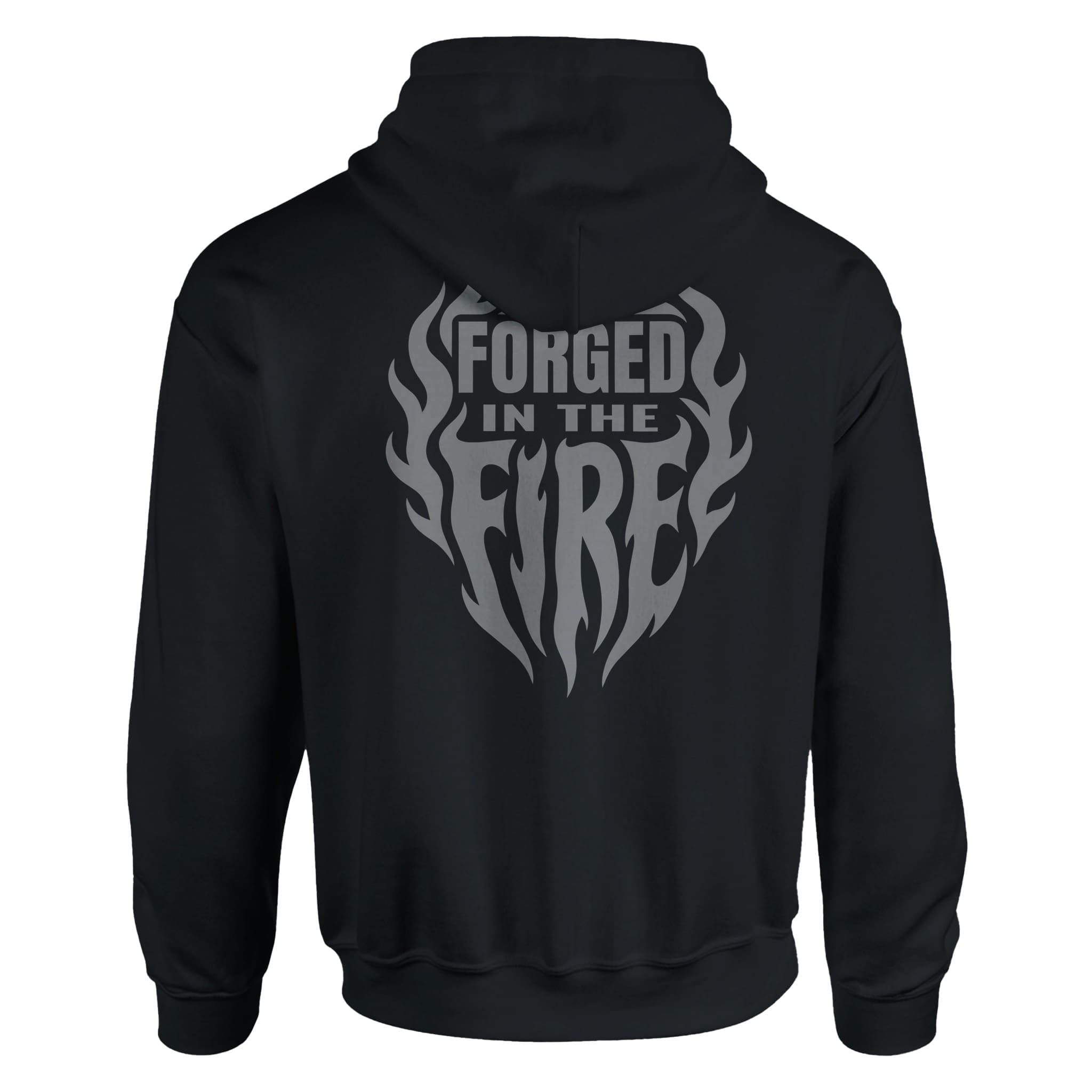 Black Hoodie - "Forged In The Fire Hoodie" by MMH Statement Apparel